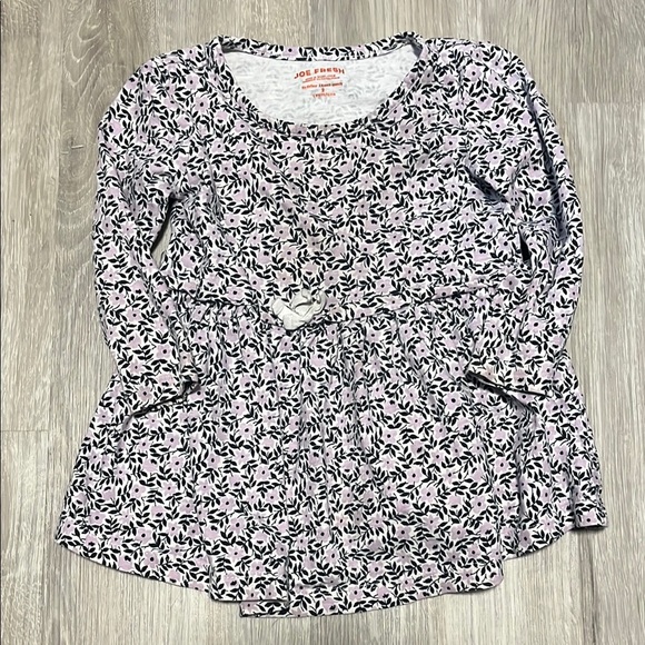 4/$20 Joe Fresh Floral Long Sleeve Top - Picture 1 of 1